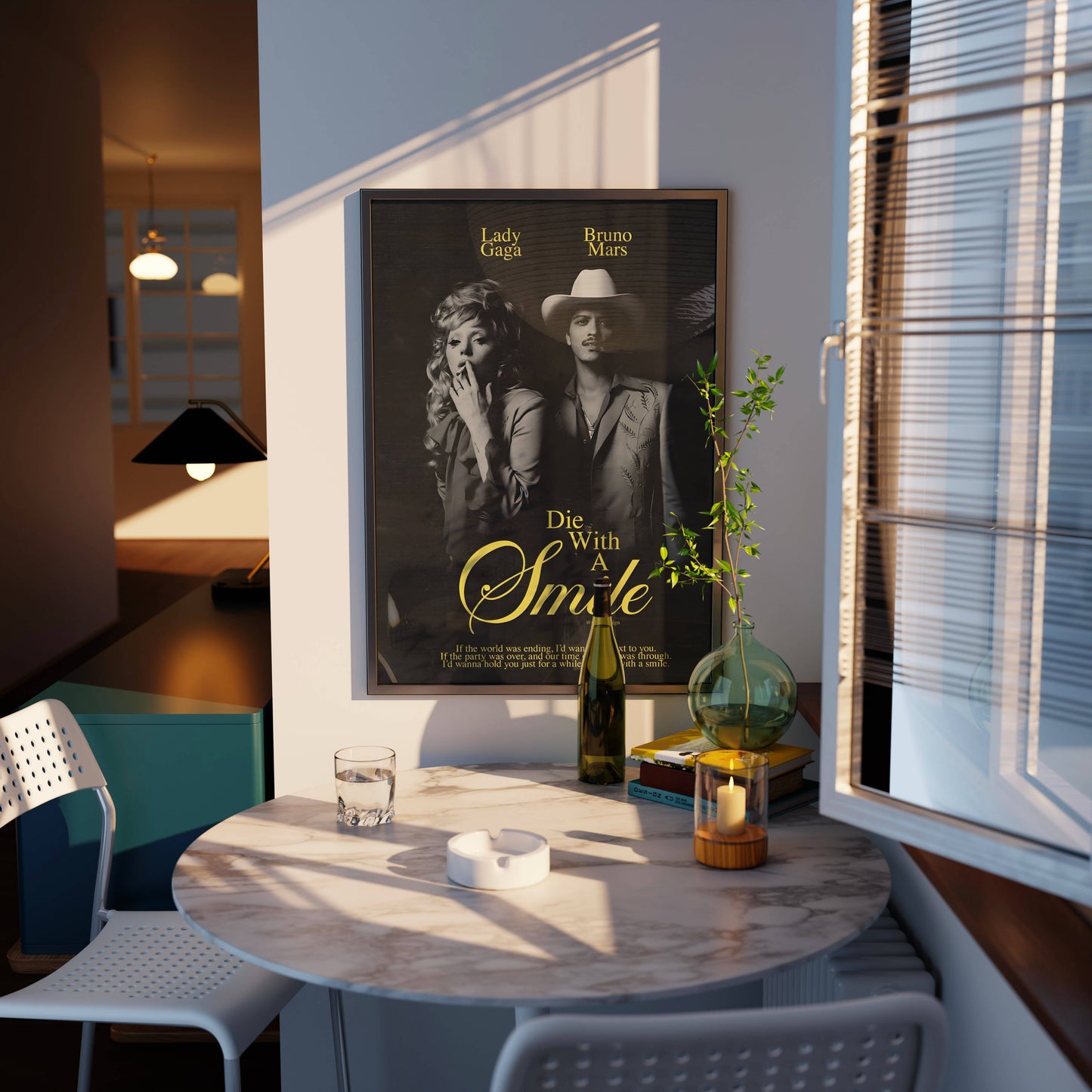 Lady Gaga Bruno Mars Die With a Smile Frame