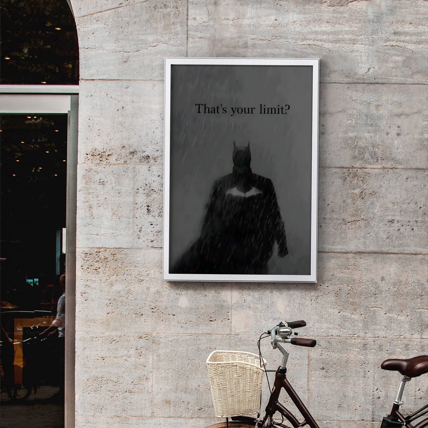 Batman That's Your Limit Motivational Poster Frame