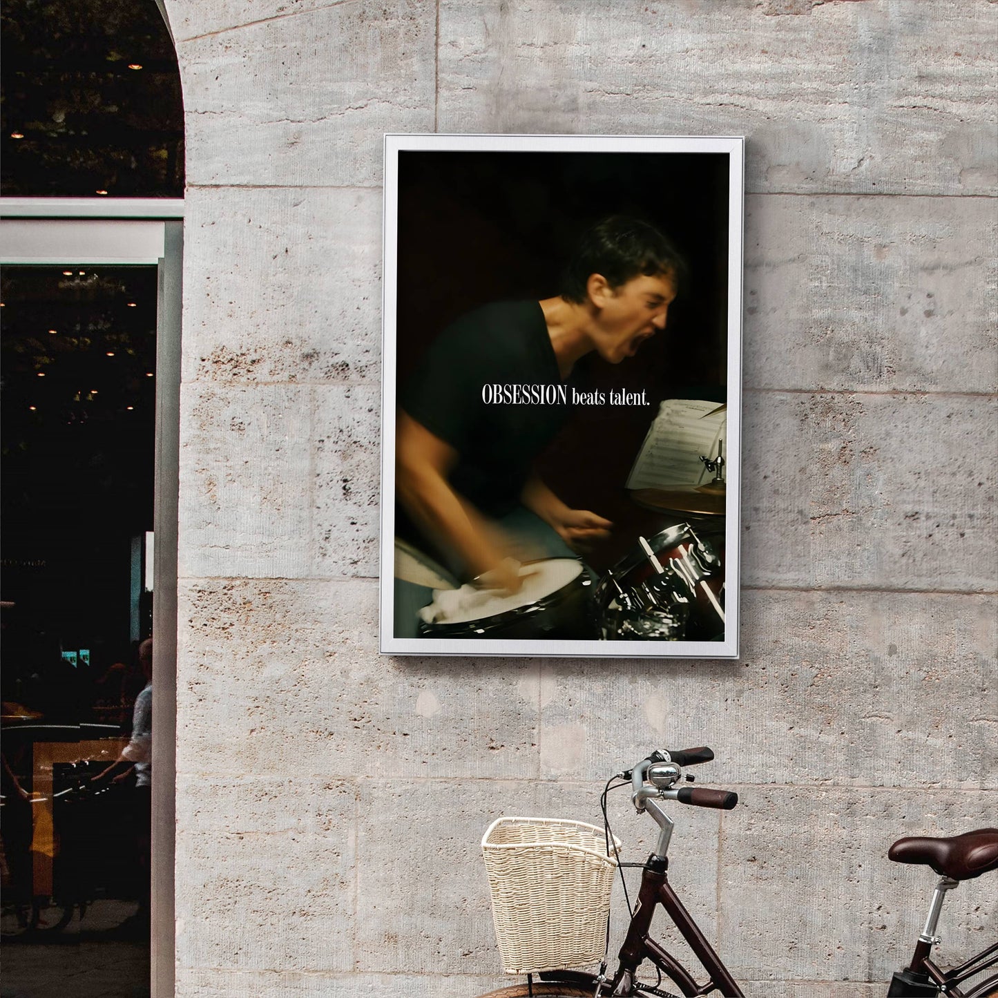 Obsession Beats Talent Drummer Frame