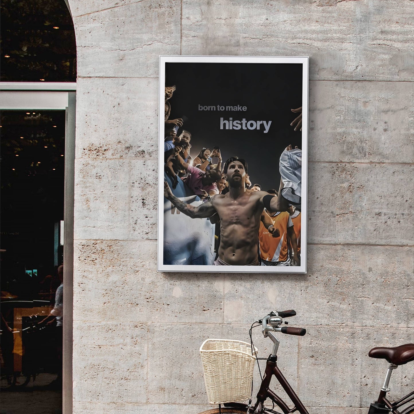 Born to Make History Motivational Frame