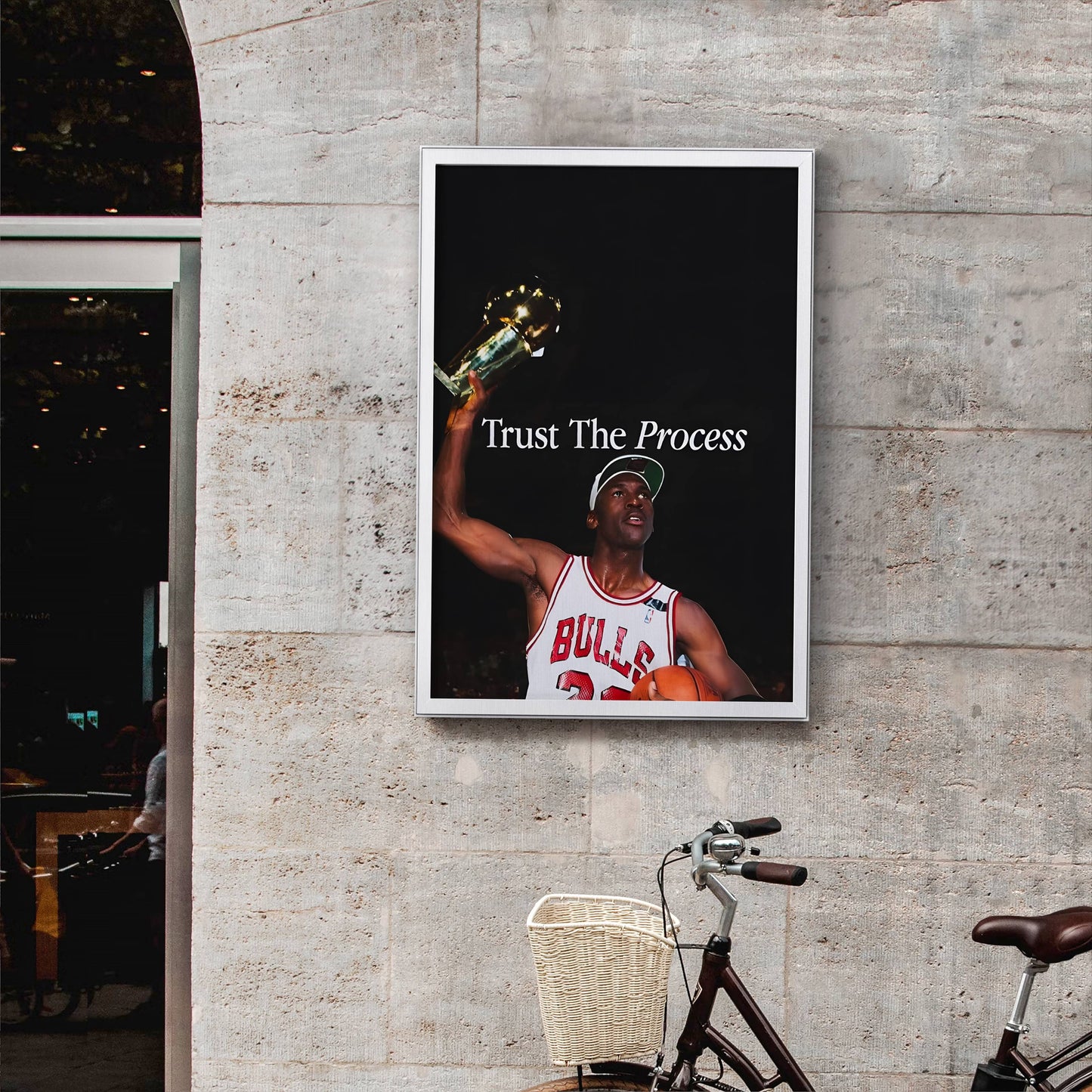Michael Jordan Trust the Process Frame