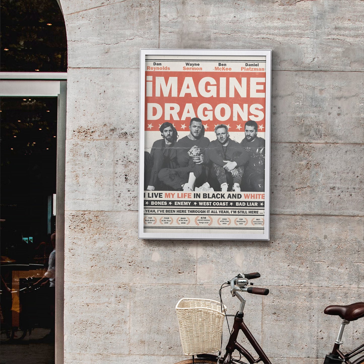 Imagine Dragons Band Poster Frame