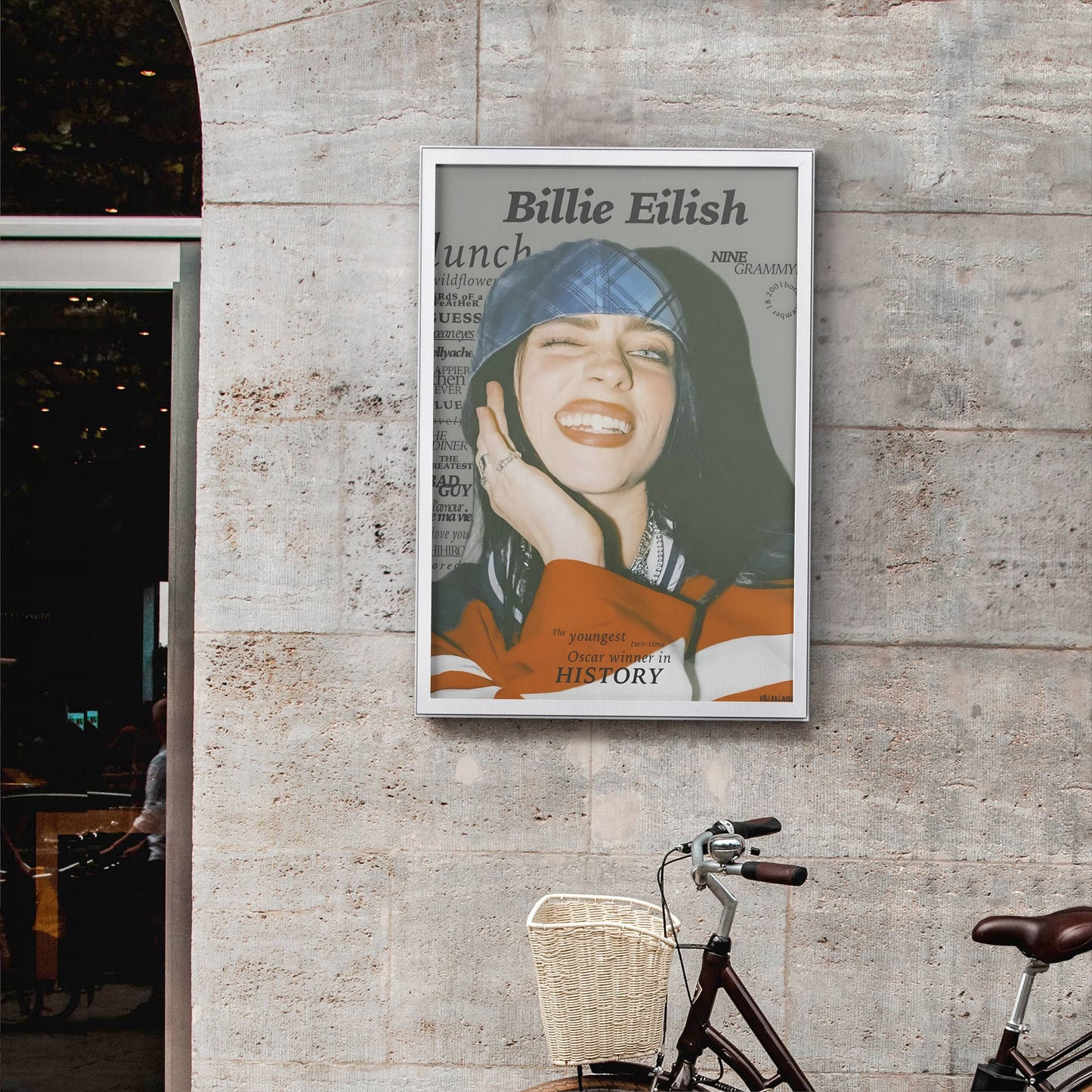 Billie Eilish Nine Grammys Frame