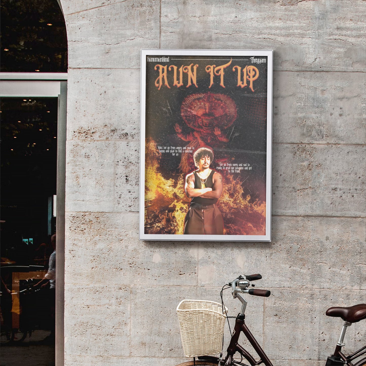 Run It Up Hip Hop Poster Frame
