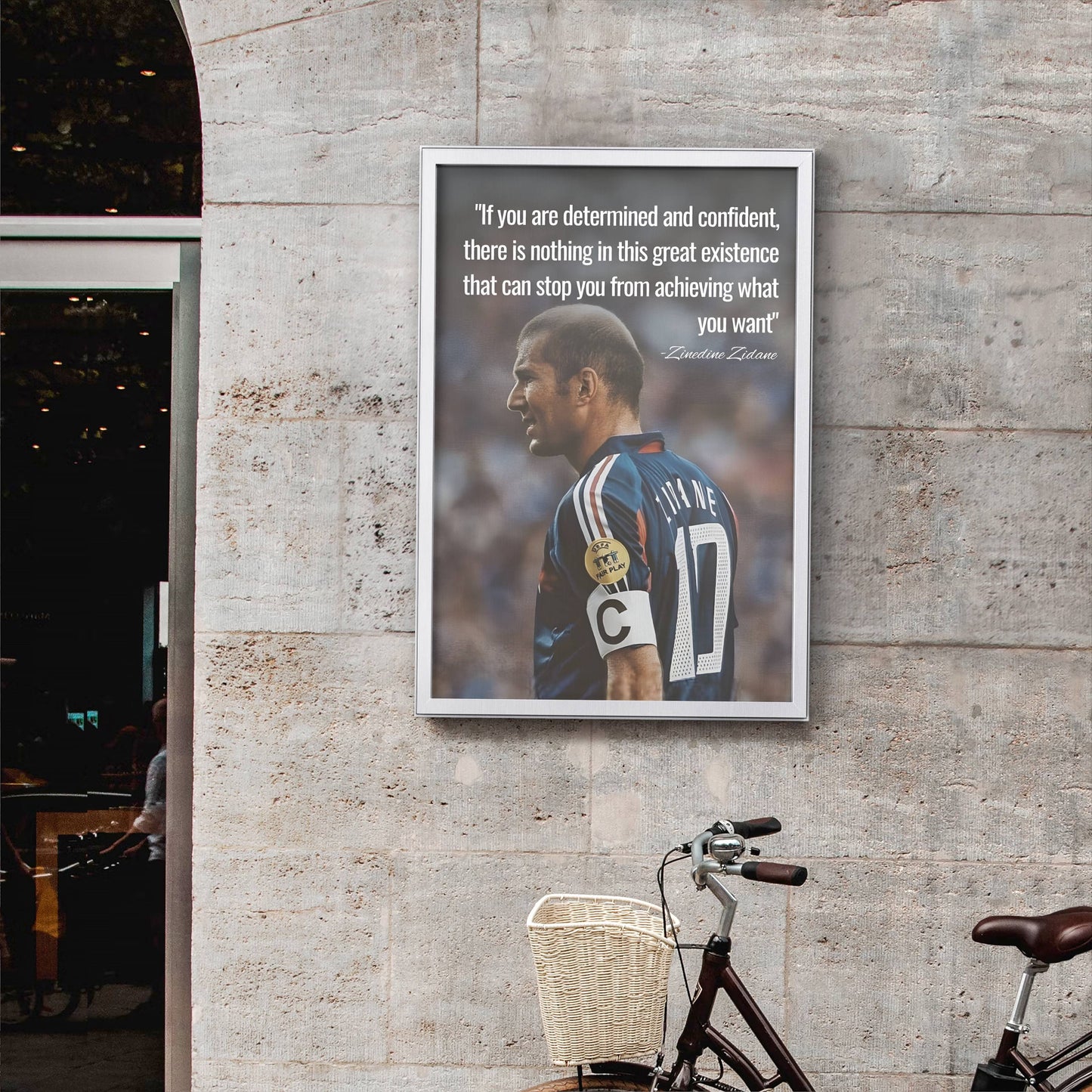 Zinedine Zidane Poster Frame