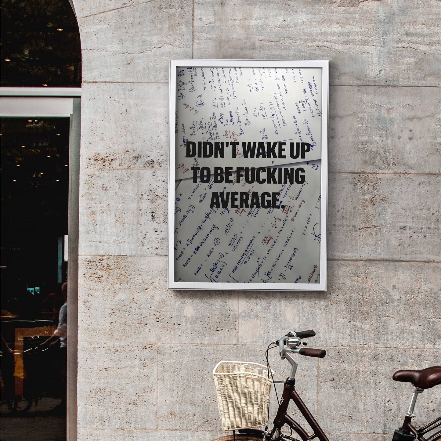 Don't Wake Up Average Motivational Frame