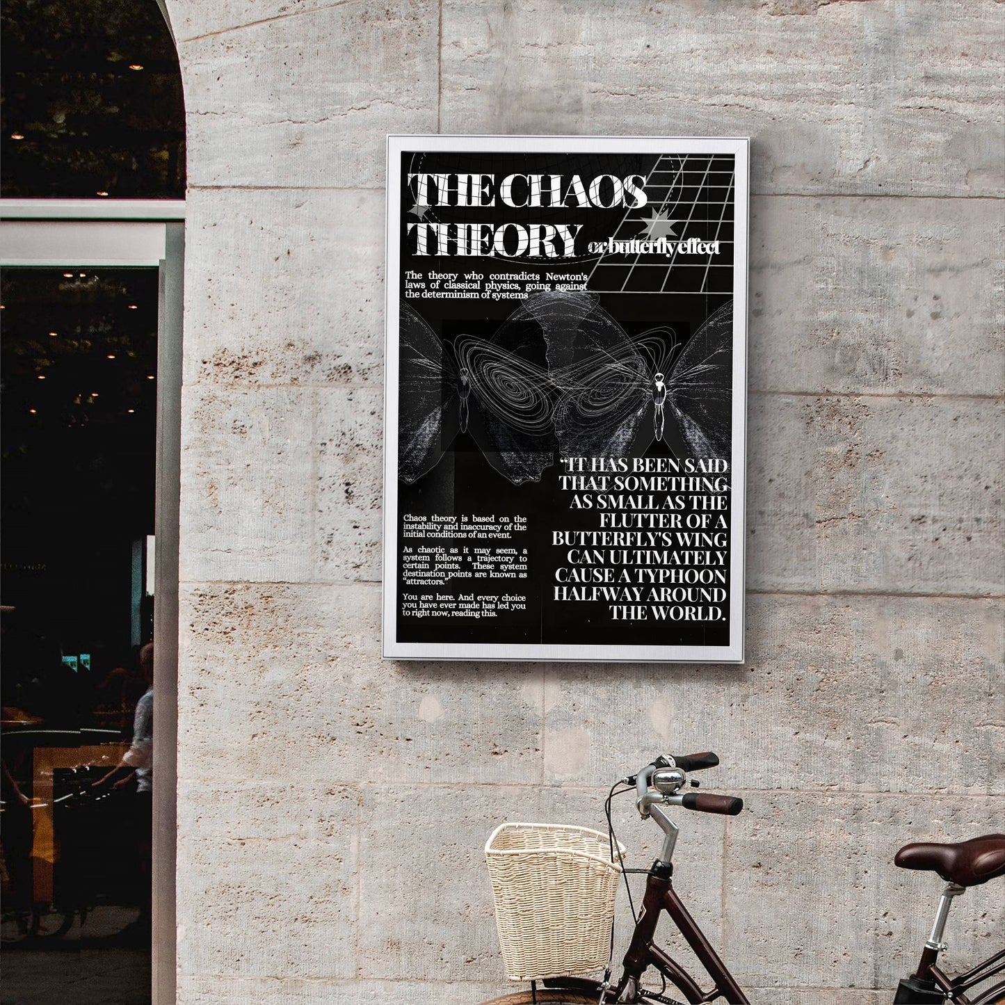 Chaos Theory Butterfly Effect Poster Frame