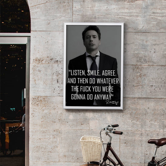 Robert Downey Jr Quote Frame