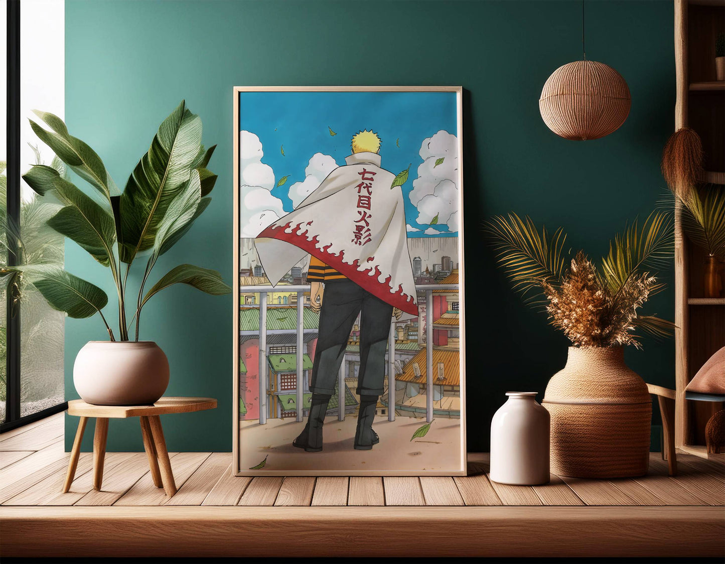 Naruto Hokage Dream Anime Art Poster Frame