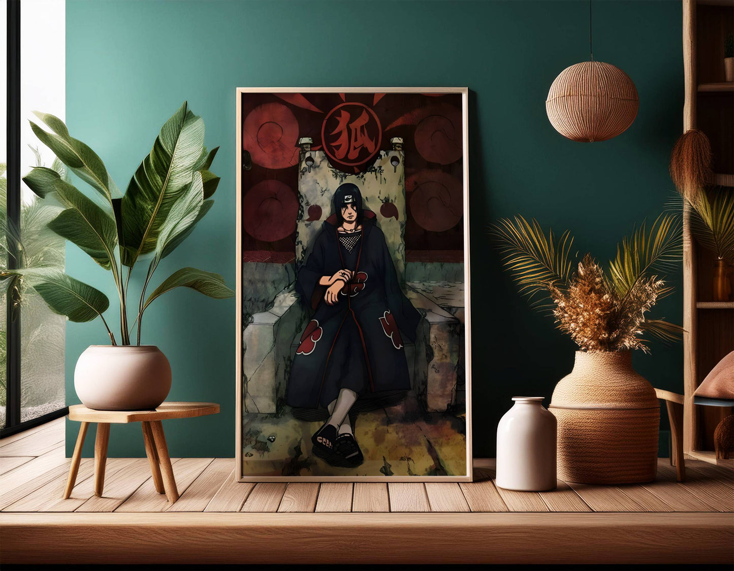 Itachi Uchiha Throne Sharingan Poster Frame