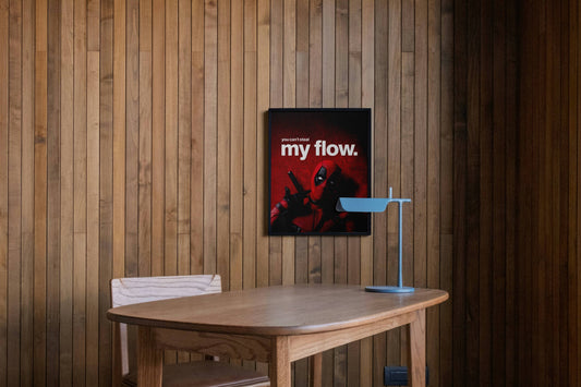 Deadpool "You Can't Steal My Flow" Quote Poster | Superhero Wall Art Print