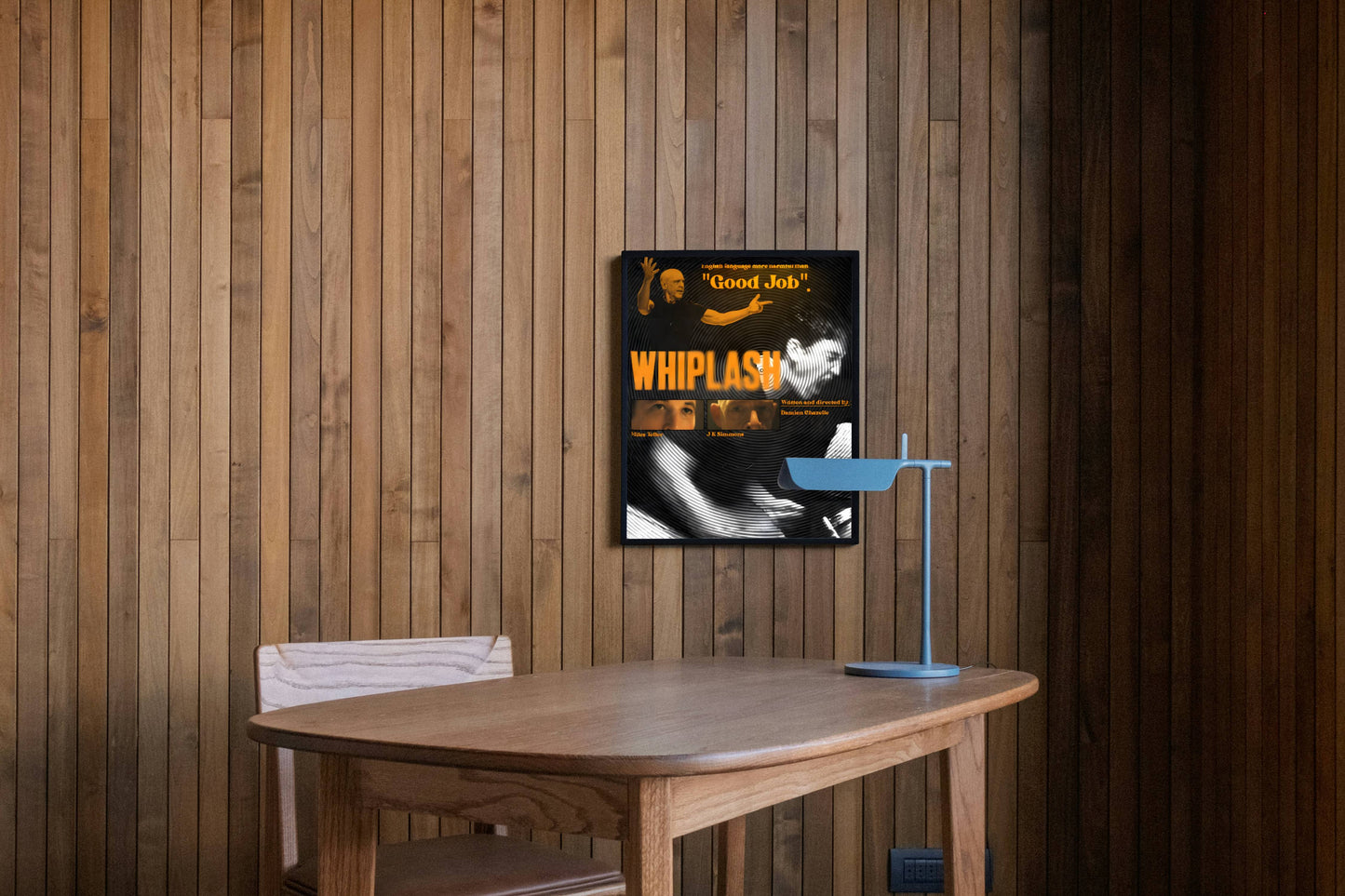 Whiplash Drumming Drama Intensity Movie Poster Frame