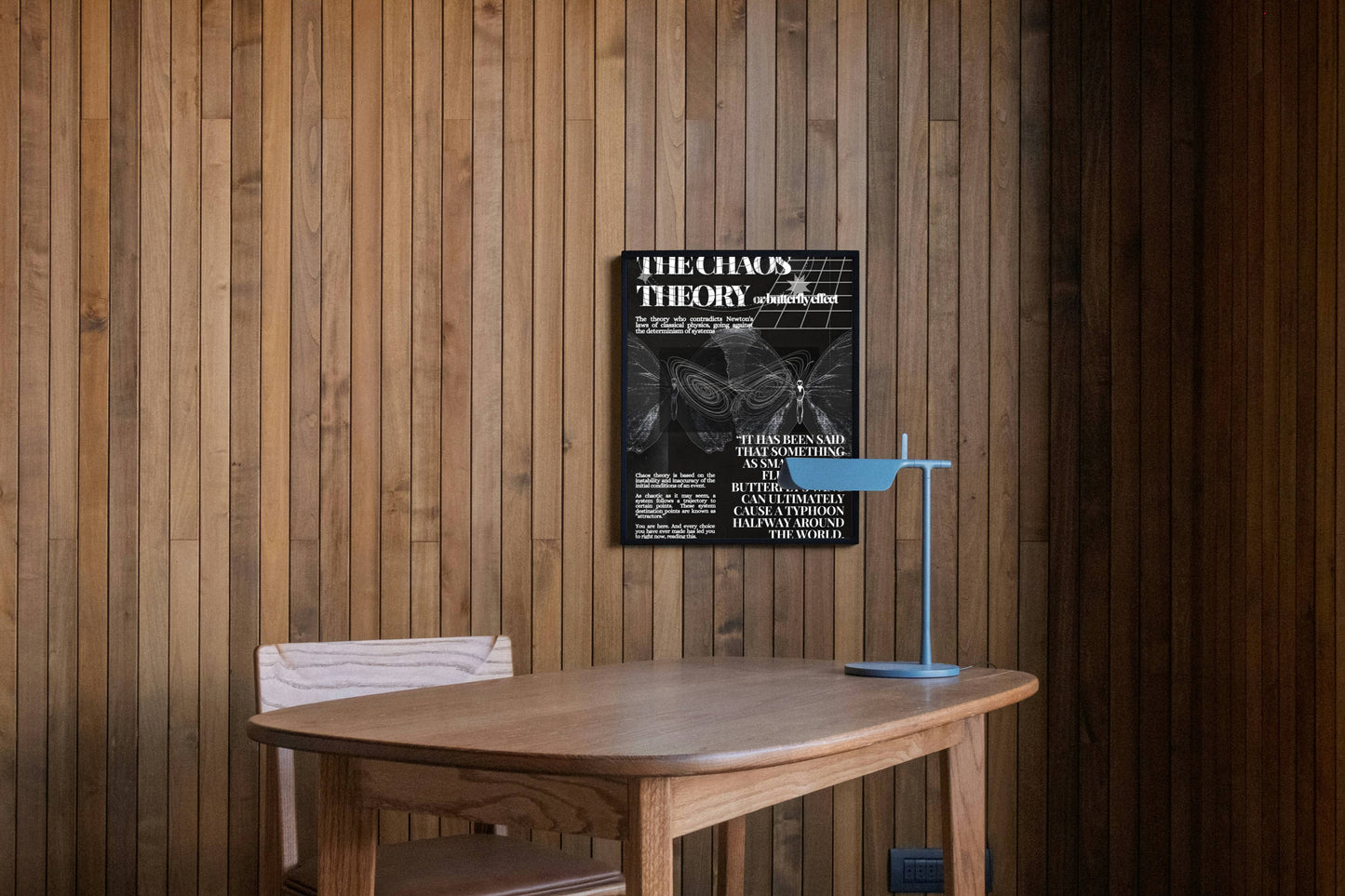 Chaos Theory Butterfly Effect Poster Frame
