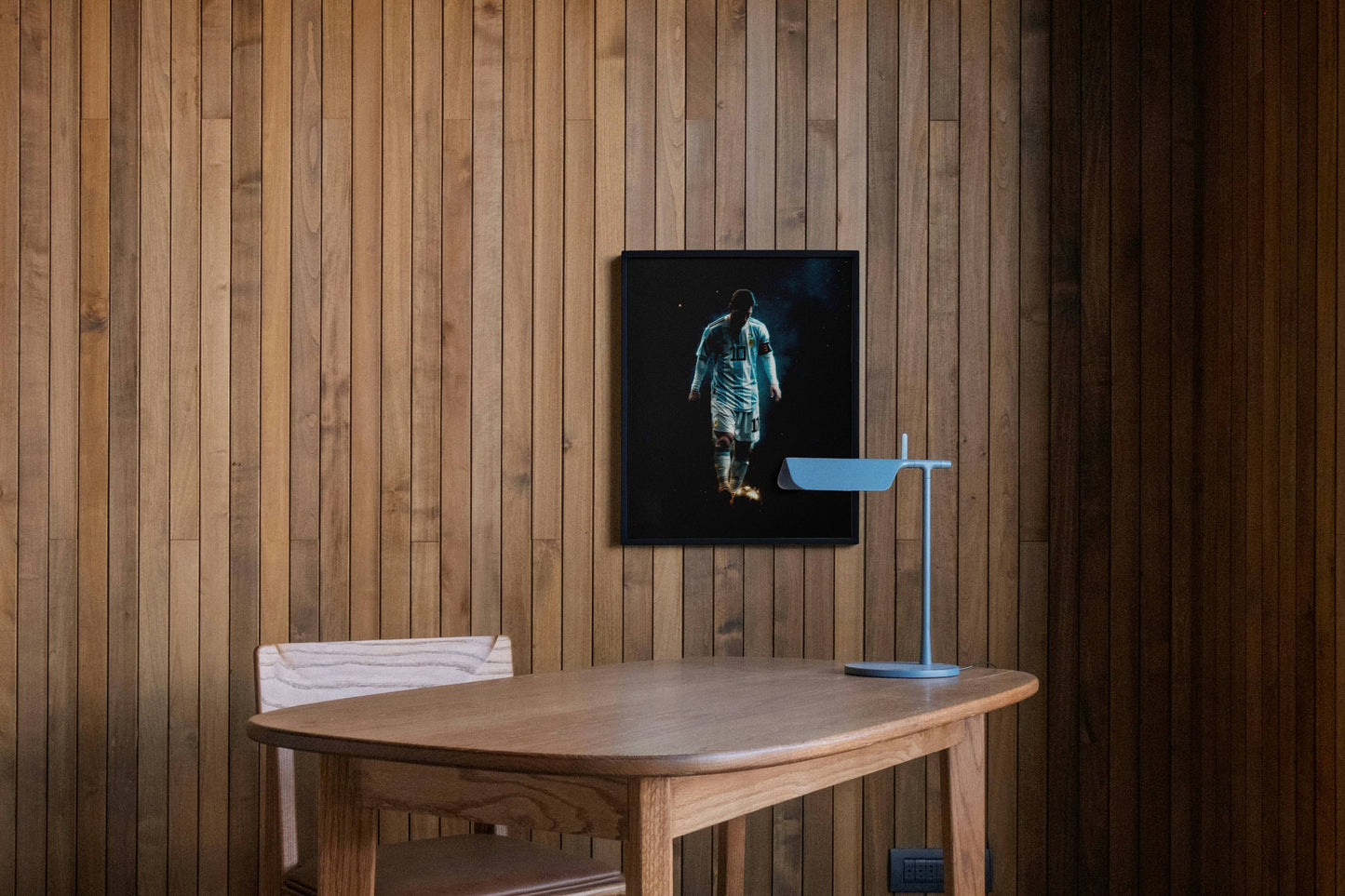 Messi Argentina No.10 Cinematic Glow Art Print | Football Wall Poster