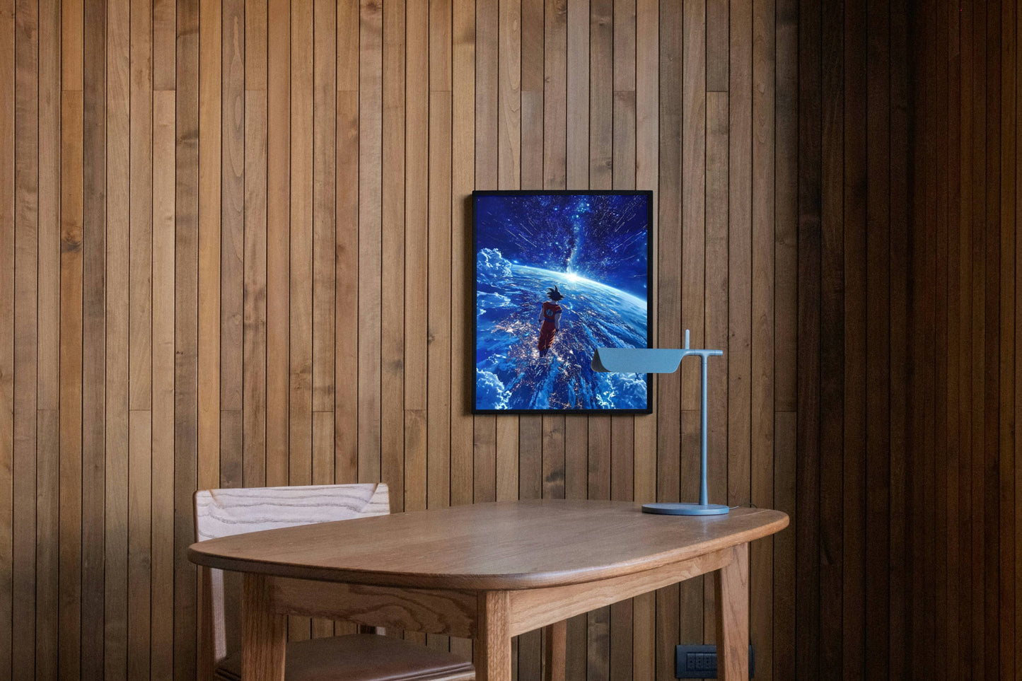 Goku Dragon Ball Z Space Cosmic Art Poster Frame