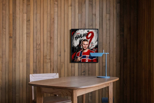 Haaland Norway HAALAND 9 Cold Blood Art Print | Football Wall Poster