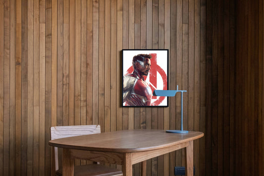 Tony Stark Iron Man Avengers Logo Poster | Marvel Wall Art Print