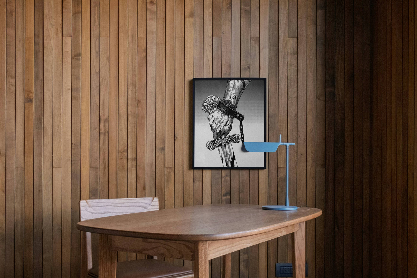 Sword Grip Warrior Fantasy Art Poster Frame