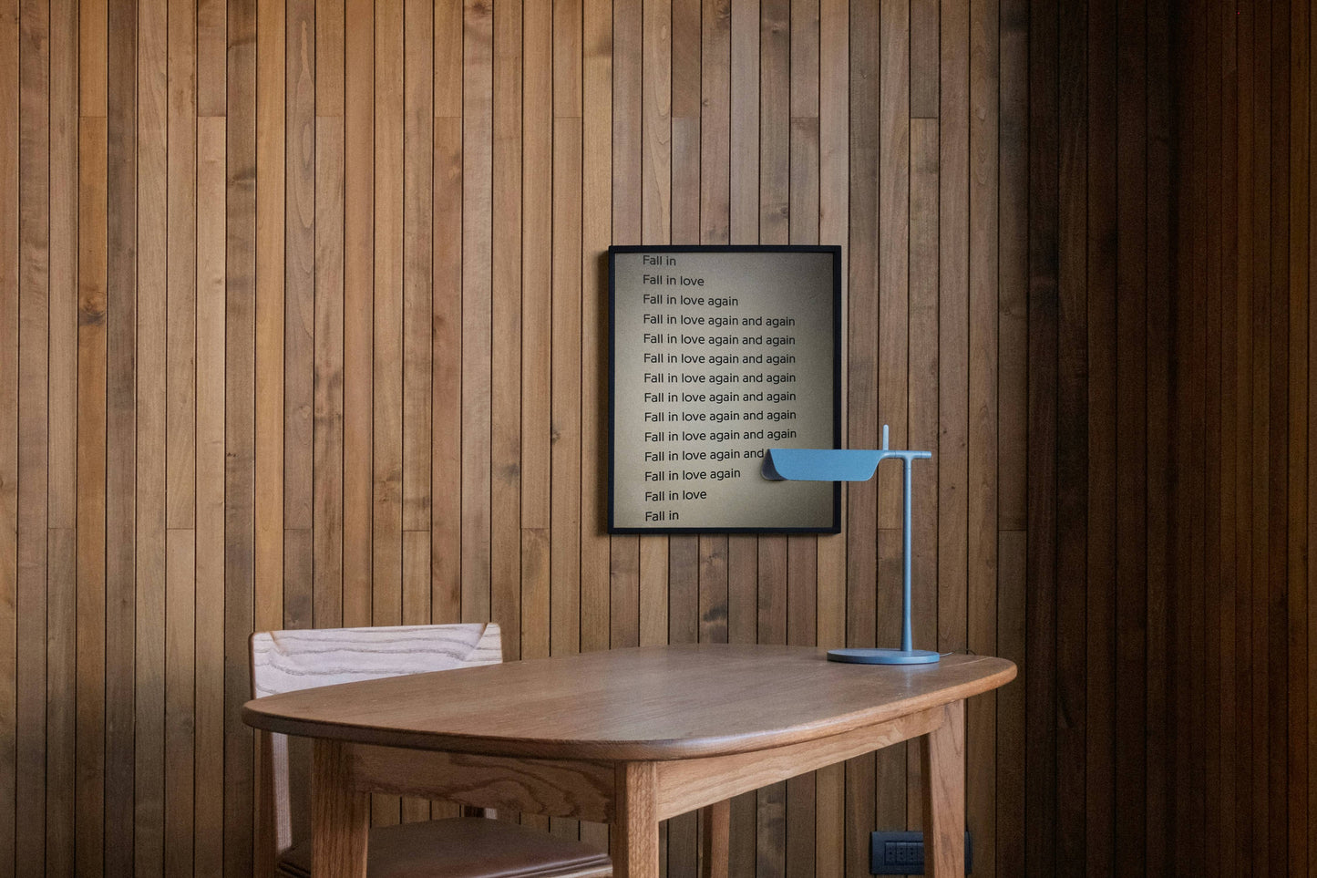 Inspirational Quote Text Typography Art Poster Frame
