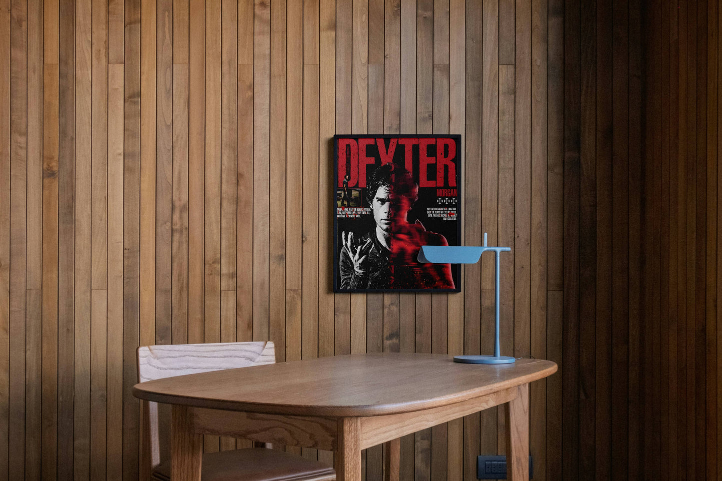 Dexter Showtime Thriller TV Series Dramatic Poster Art Frame