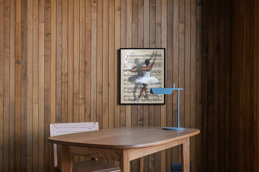 Graceful Ballet Dancer Silhouette Art Frame