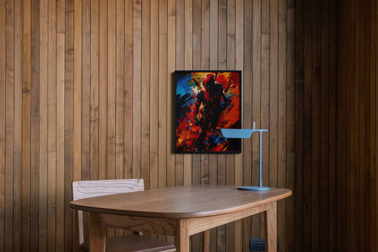 Deadpool Colorful Abstract Art Painting | Superhero Wall Art Print