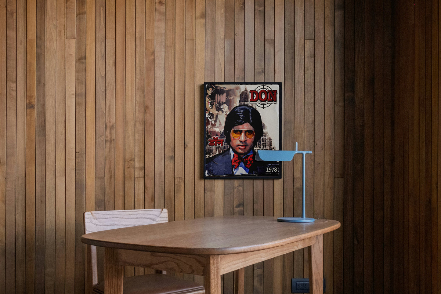 Don Bollywood Iconic Crime Thriller Movie Poster Art Frame