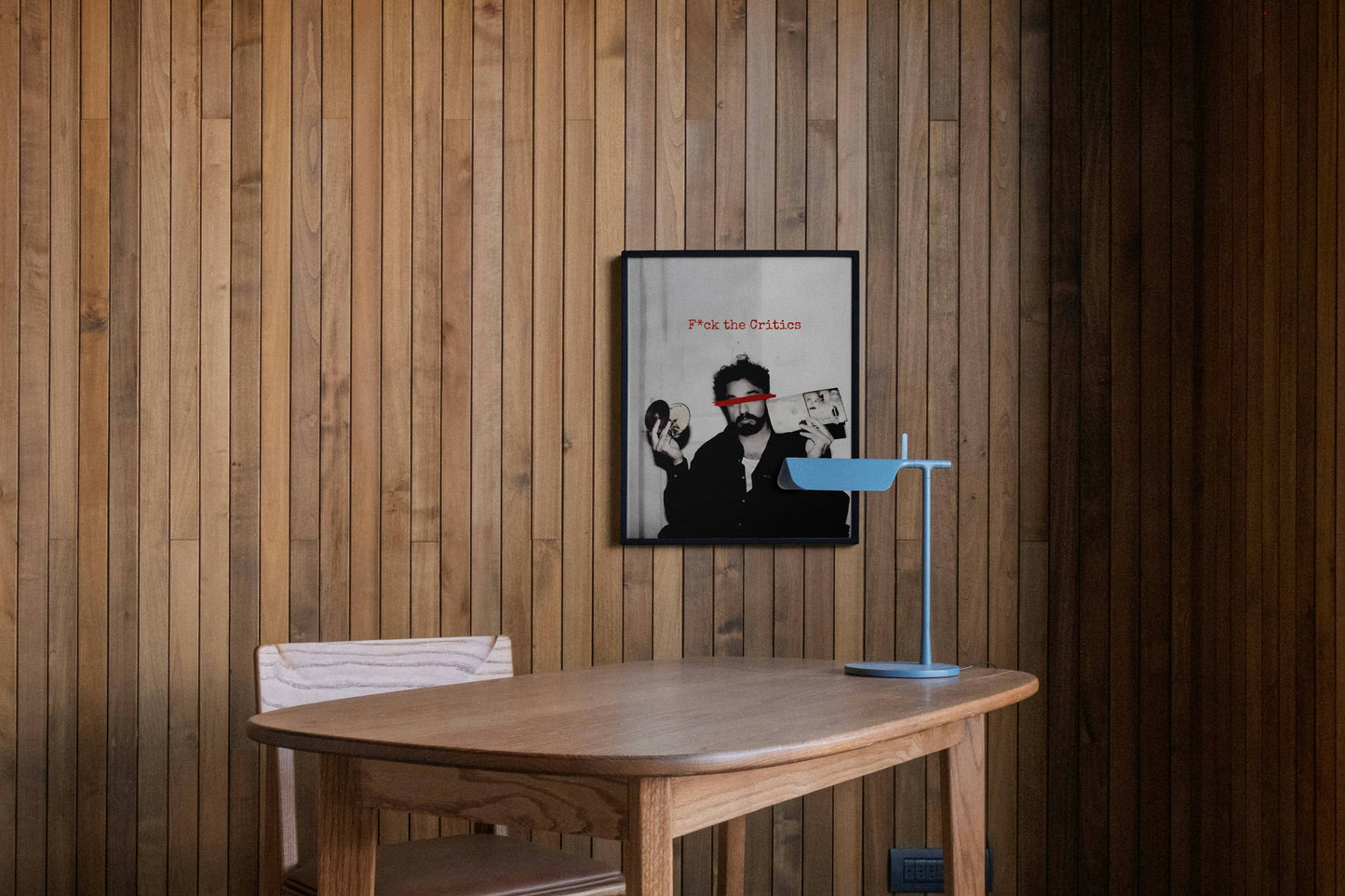 F**k the critics Framed Wall Art