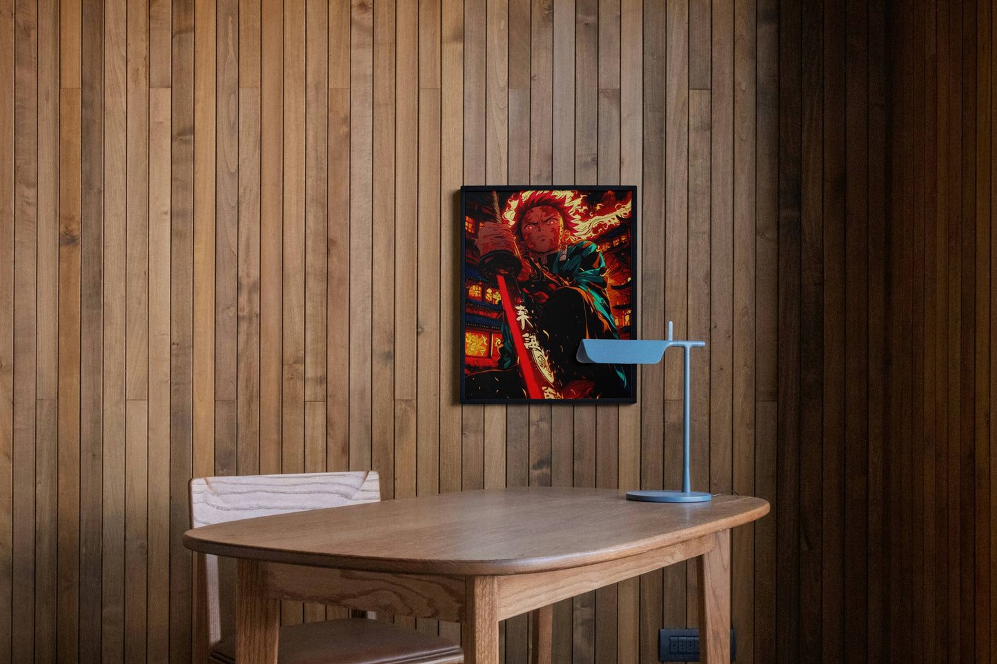 Tanjiro Kamado ( sun breathe ) Art Poster Frame