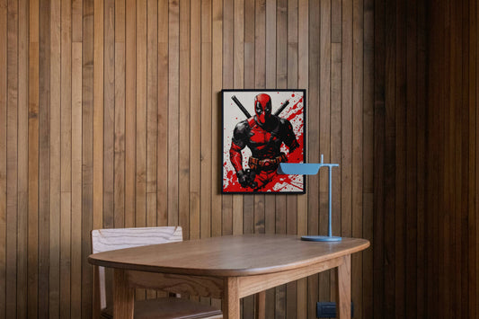 Deadpool Action Pose with Katanas Poster | Superhero Wall Art Print