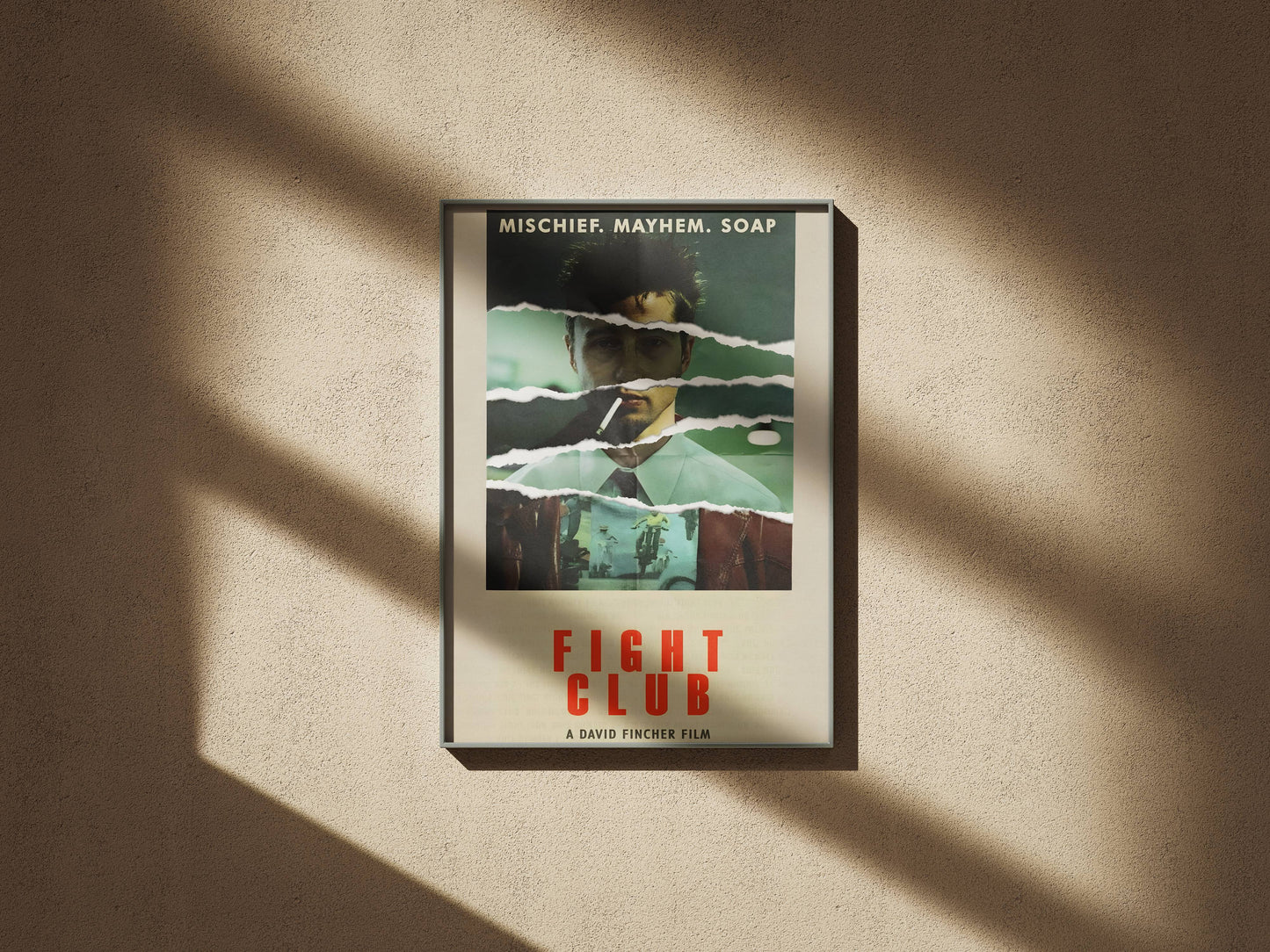 Fight Club Iconic Cult Classic Movie Poster Frame