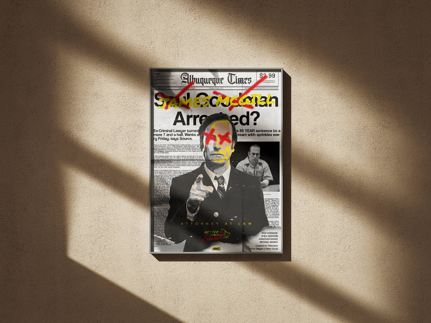 Better Call soul Portrait Art Frame