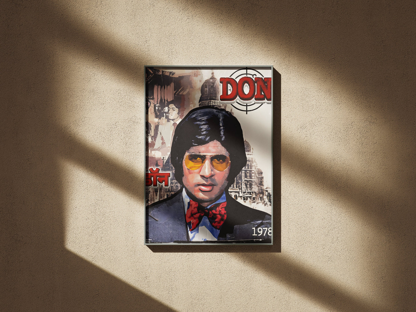 Don Bollywood Iconic Crime Thriller Movie Poster Art Frame