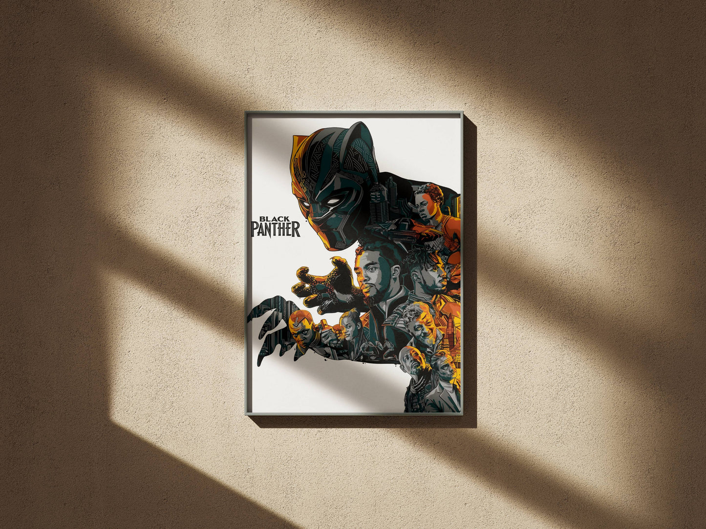 Black Panther The Movie Portrait Painting Frame