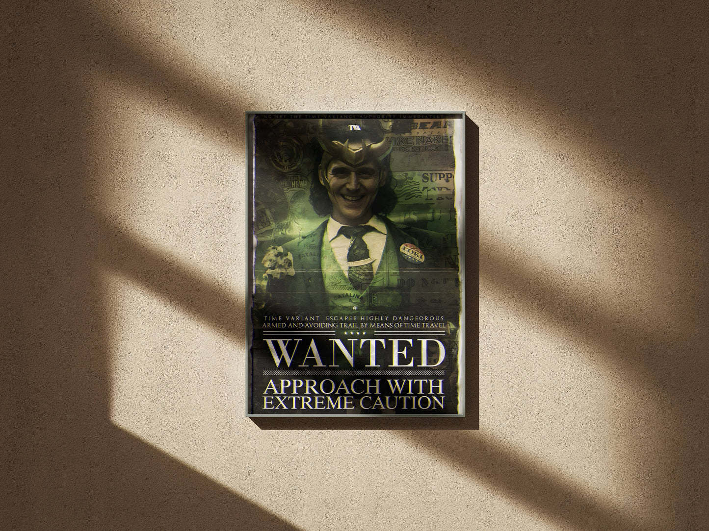 LOKI Wanted Poster Frame