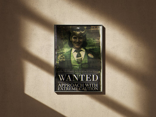 LOKI Wanted Poster Frame