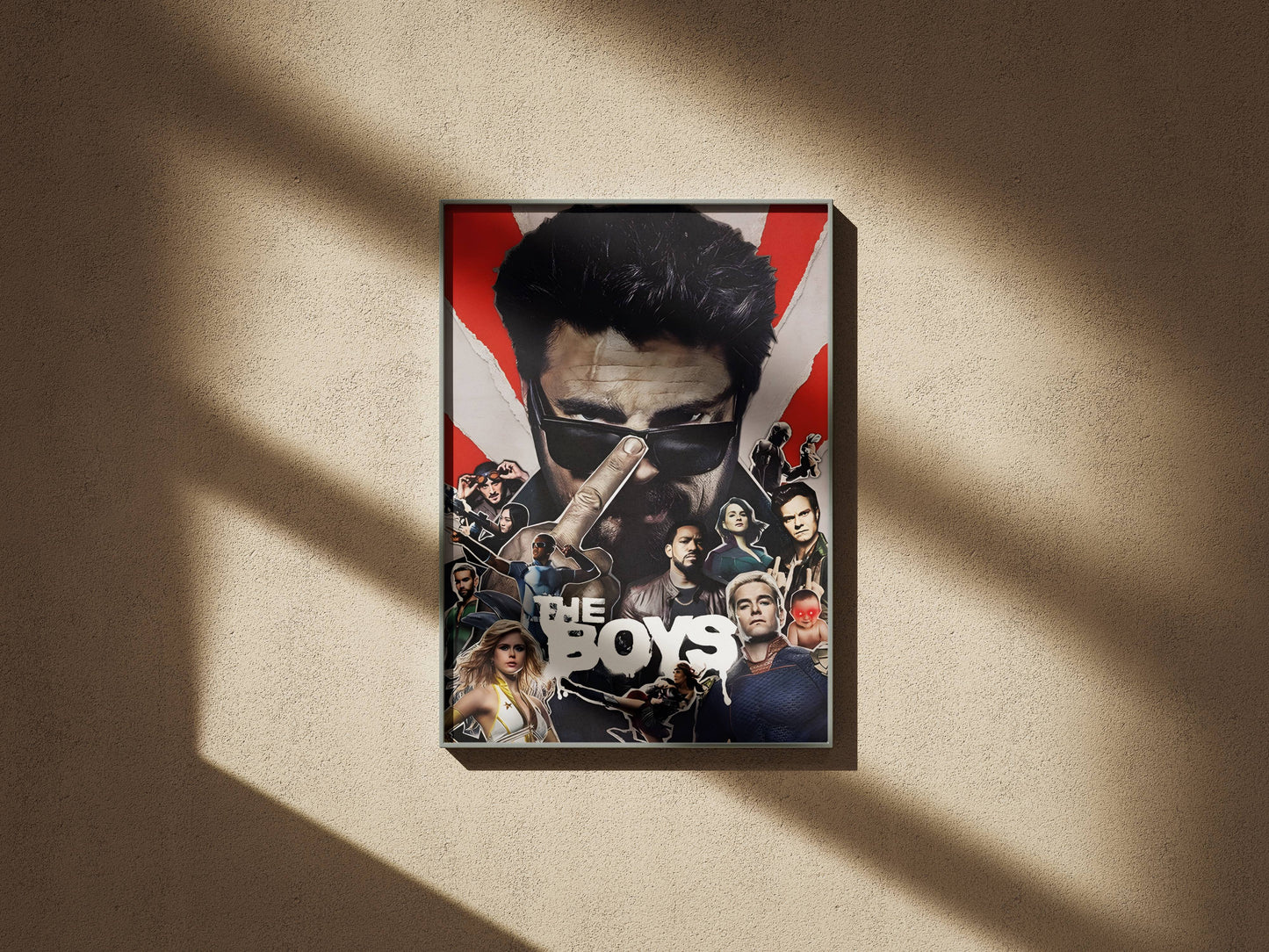 The Boys Dark Superhero Drama Show Poster Art Frame
