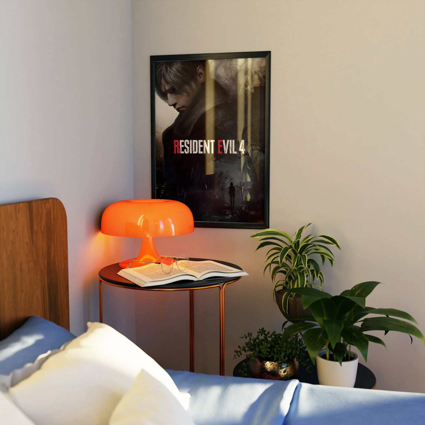 Resident Evil 4 Horror Game Poster Frame