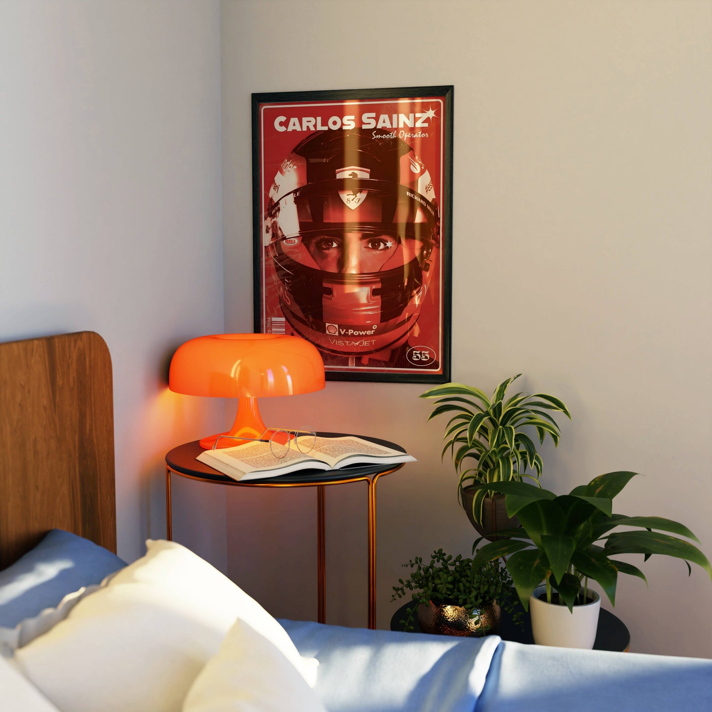Carlos Sainz F1 Poster Frame