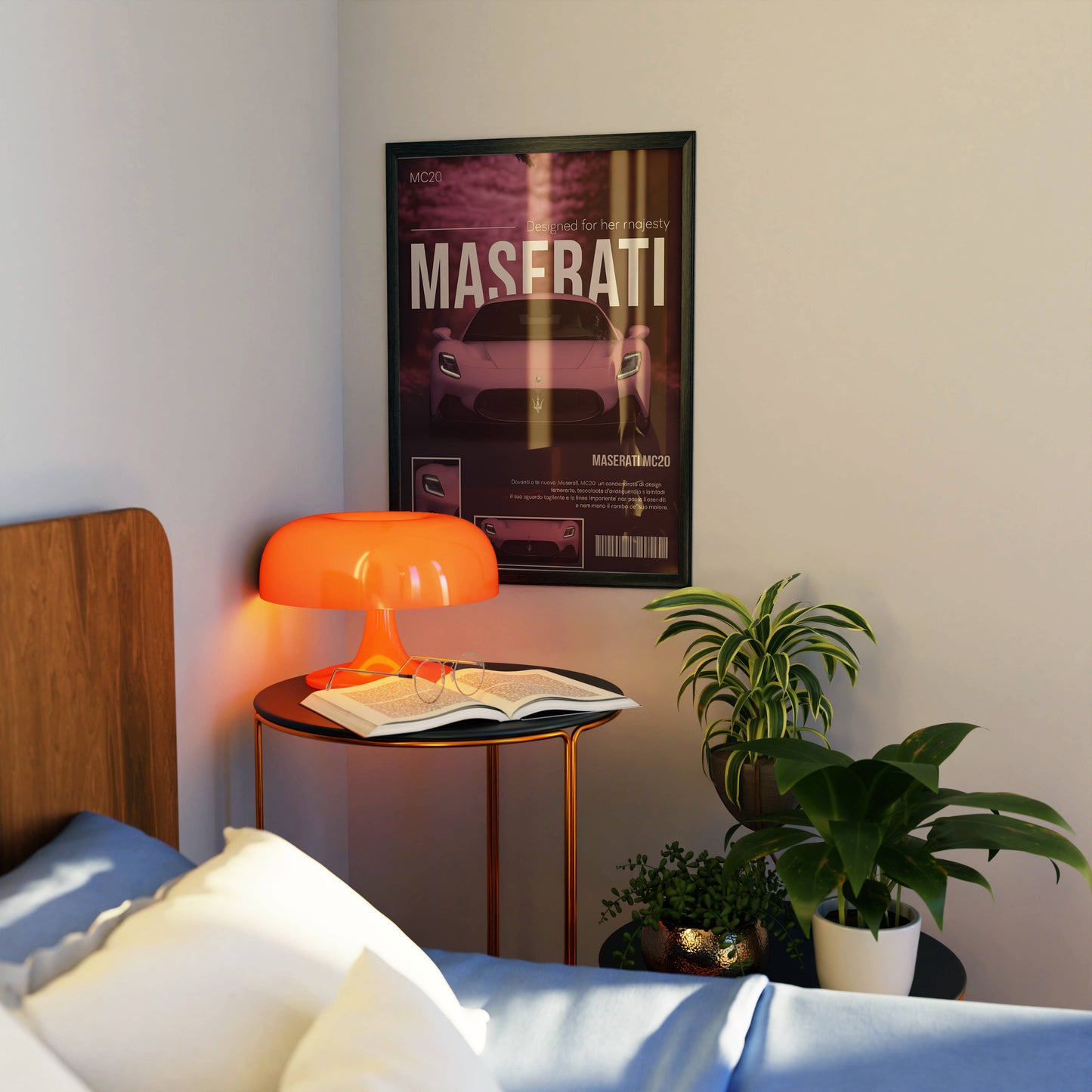 Maserati Car Poster Frame