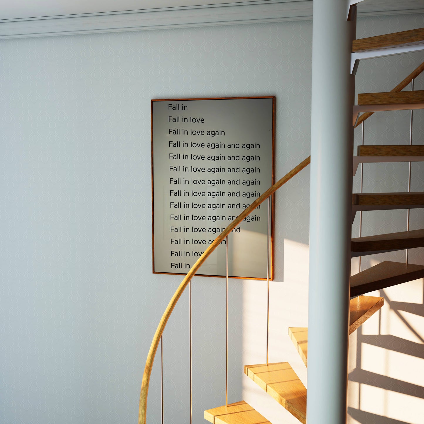 Inspirational Quote Text Typography Art Poster Frame