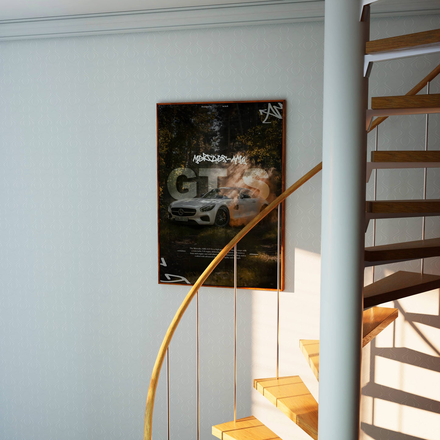 Mercedes GTS Car Poster Frame