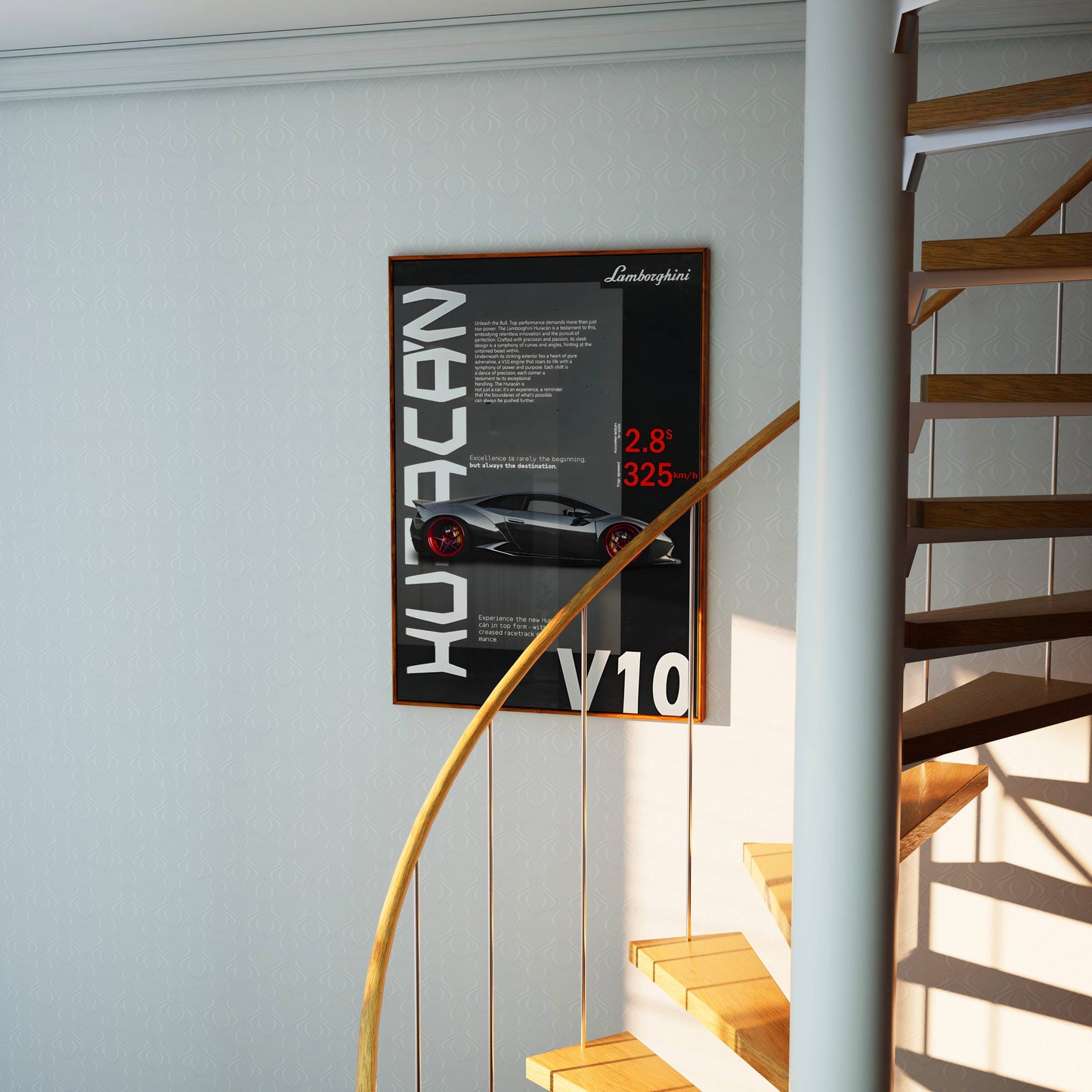 Lamborghini Huracan V10 Poster Frame