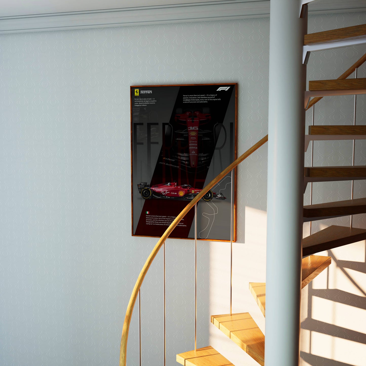 Ferrari F1 Racing Poster Frame