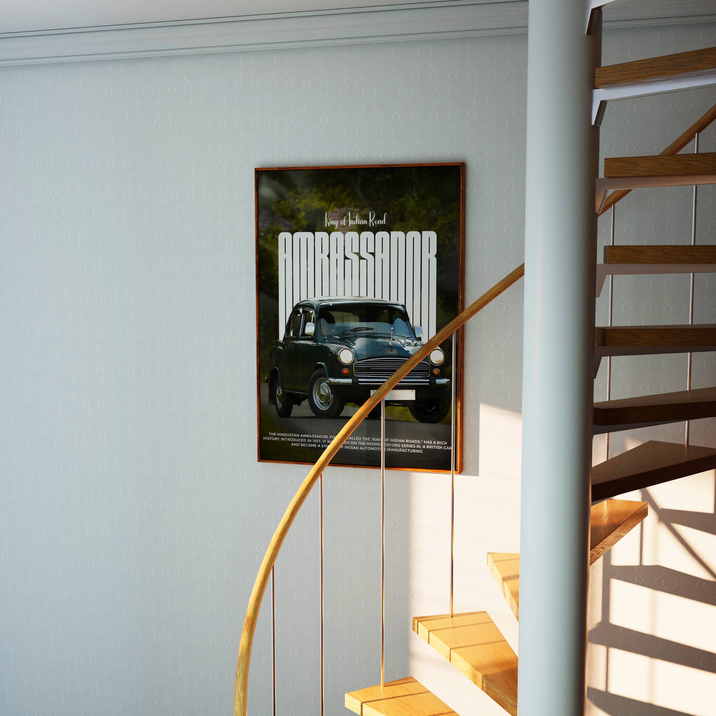 Black Ambassador (King of Indian roads) Poster Frame