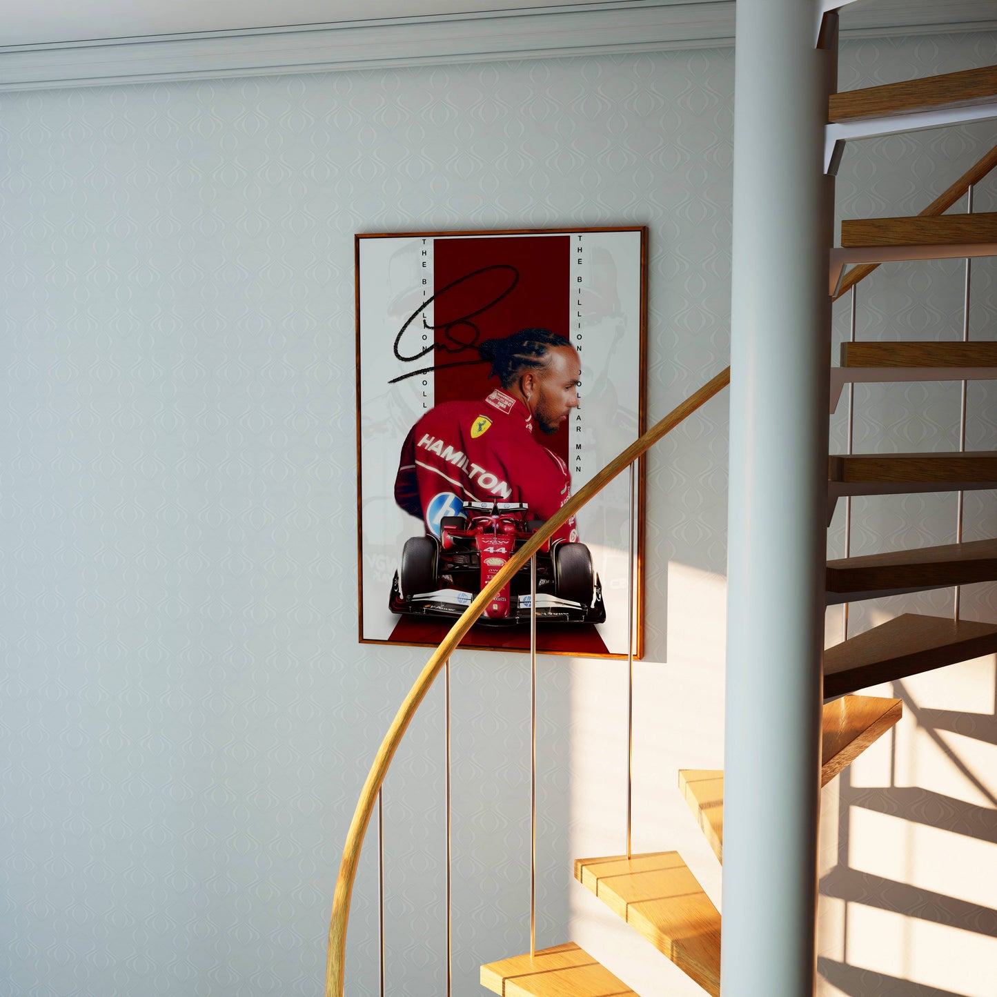 Lewis Hamilton Ferrari Poster Frame