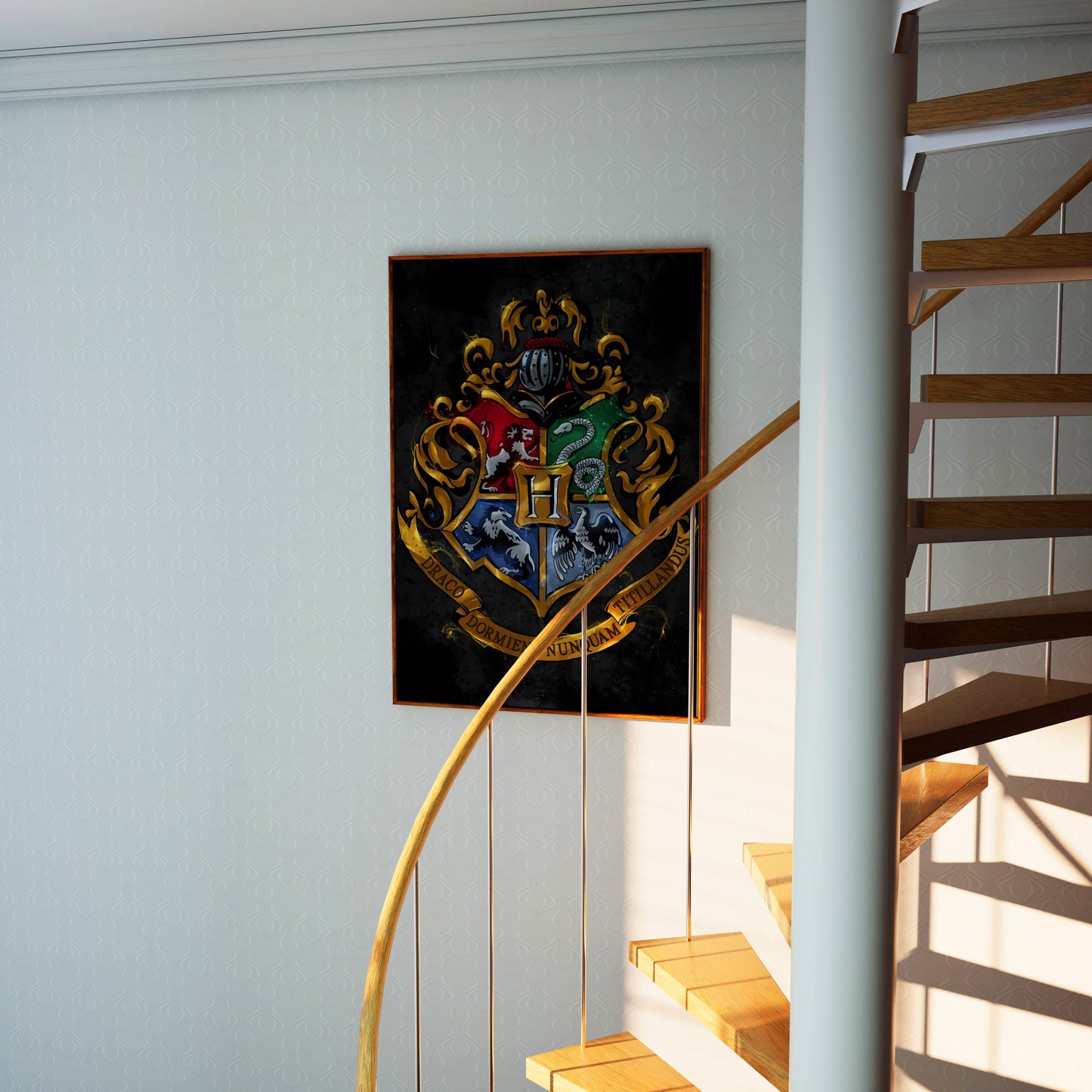 Harry Potter Hogwarts Crest Art Poster Frame