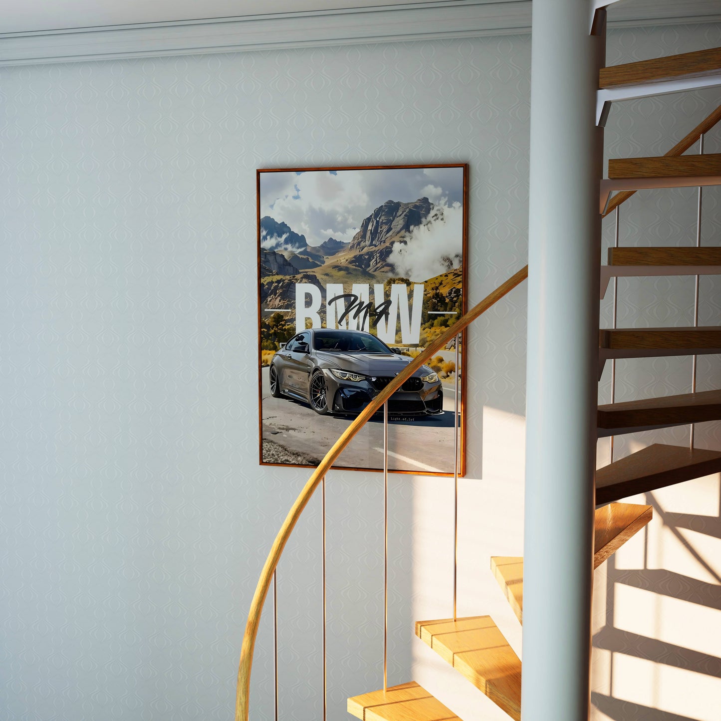 BMW Alpine Drive Poster Frame