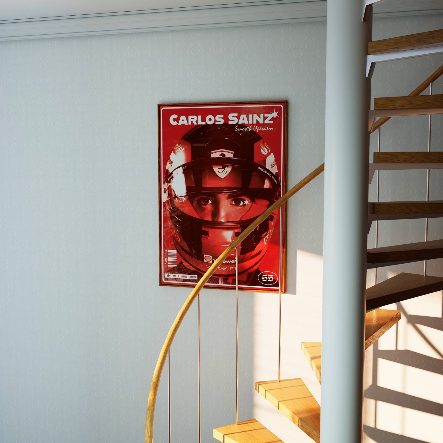 Carlos Sainz F1 Poster Frame