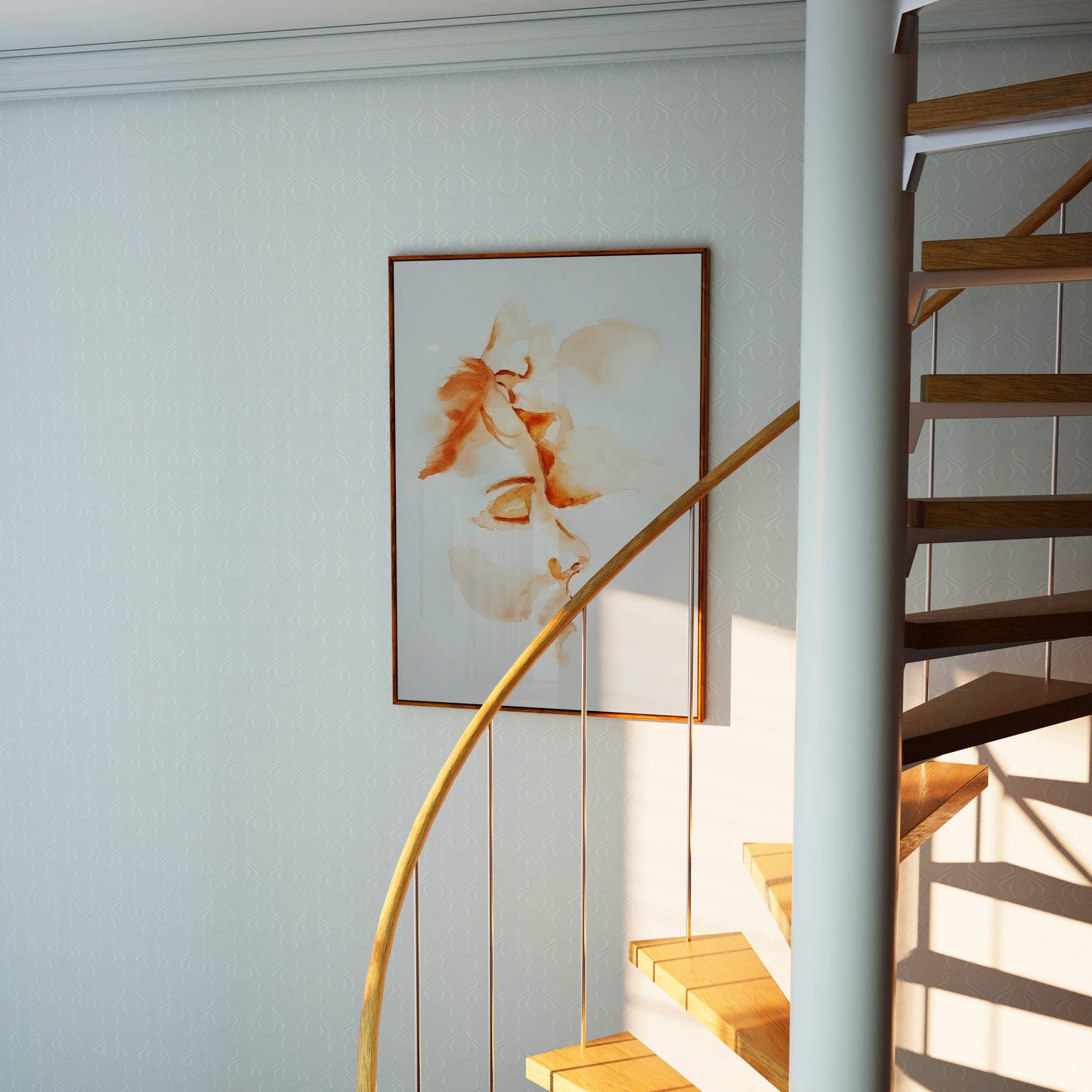 Delicate Orange Blossom Botanical Art Frame